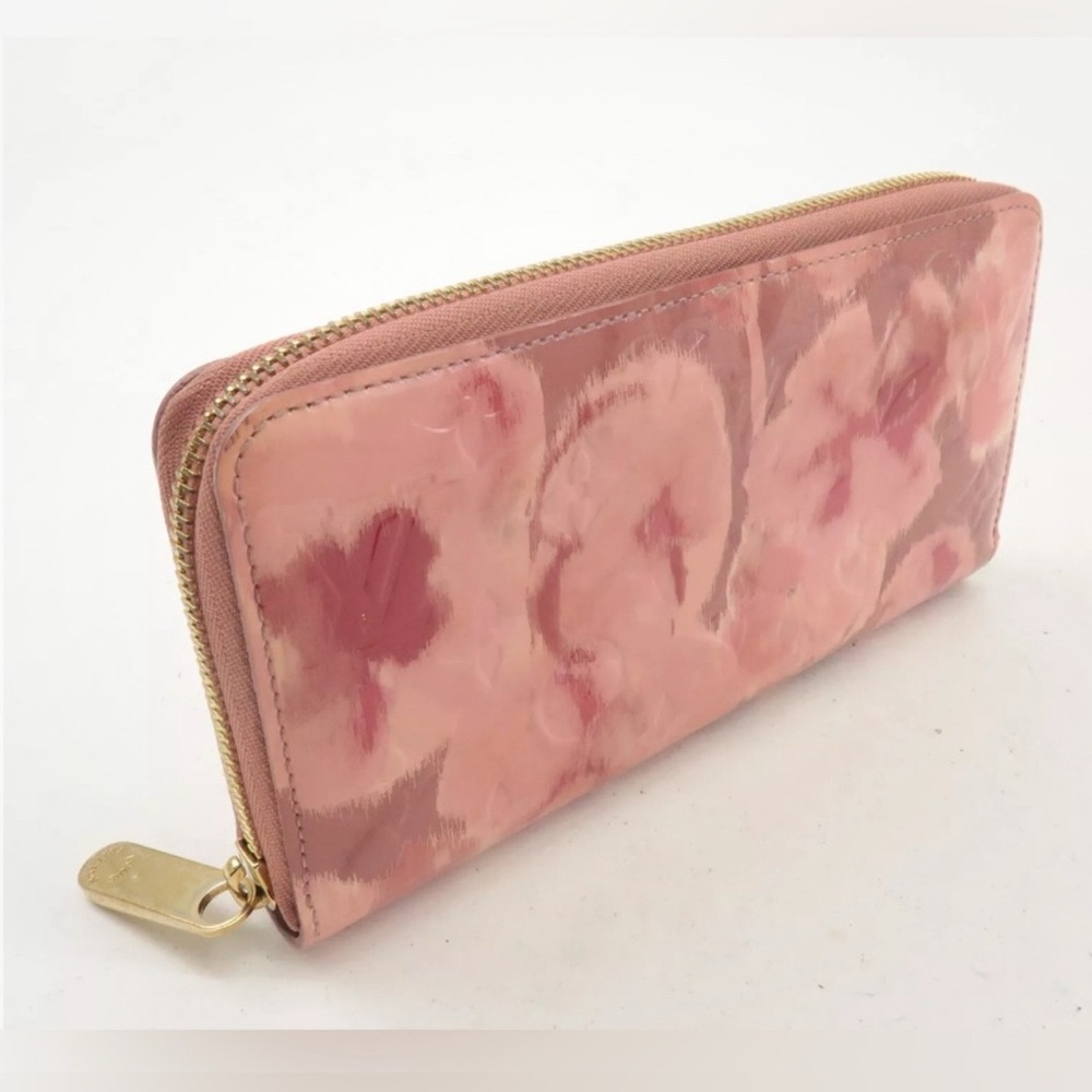 Louis Vuitton Limited Edition Monogram Vernis Ikat Flora Zippy Wallet Authentic - Picture 2 of 15